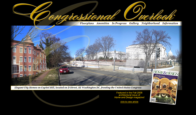 screenshot of real estate development site designed by Lauren Brush
